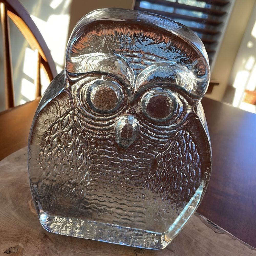 Blenko Glass Owl - Picture 2 of 7
